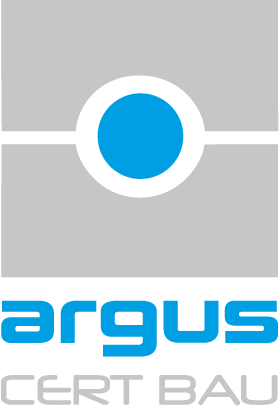 Logo ARGUS CERT BAU, Zertifizierungsstelle bei "Sustainable Precast"